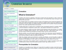 Tablet Screenshot of cremationresource.org